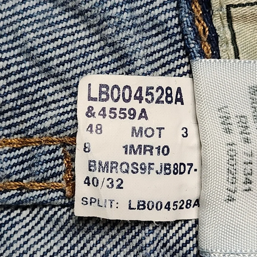 LL Bean Jeans Mens Size 40x32 Blue Cotton Relaxed Fit Denim Workwear Heavy L.L.